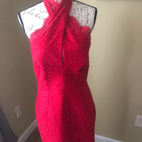 KEEPSAKE the Label Dresses & Skirts - Gorgeous Keepsake red lace cocktail dress